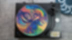 Psychedelic Mushroom Landscape Felt Record Player Turntable Slipmat