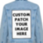 Custom 9.5" x 13.5" Rectangle iron-on back patch made with your design