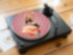 1960's Mod Pin Up Girl Felt Record Player Turntable Slipmat
