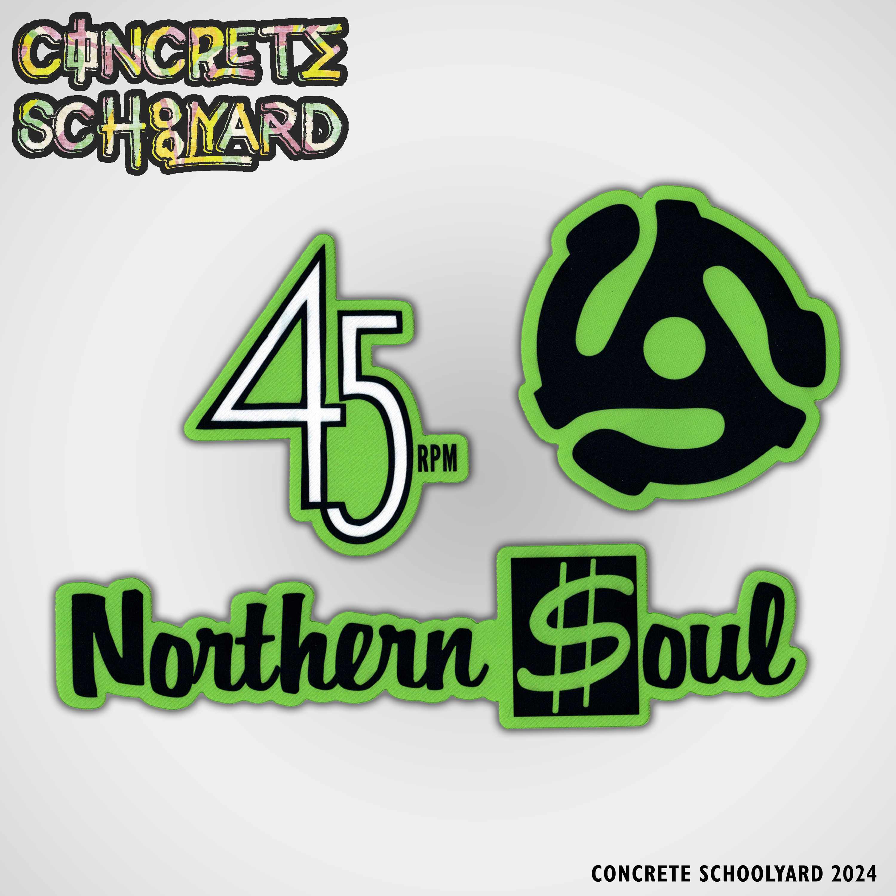 Northern Soul Keep The Faith Record Collector Iron-on Patch Pack