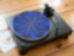 Thumbnail: Optical Illusion Trippy Psychedelic Swirl Felt Record Player Turntable Slipmat