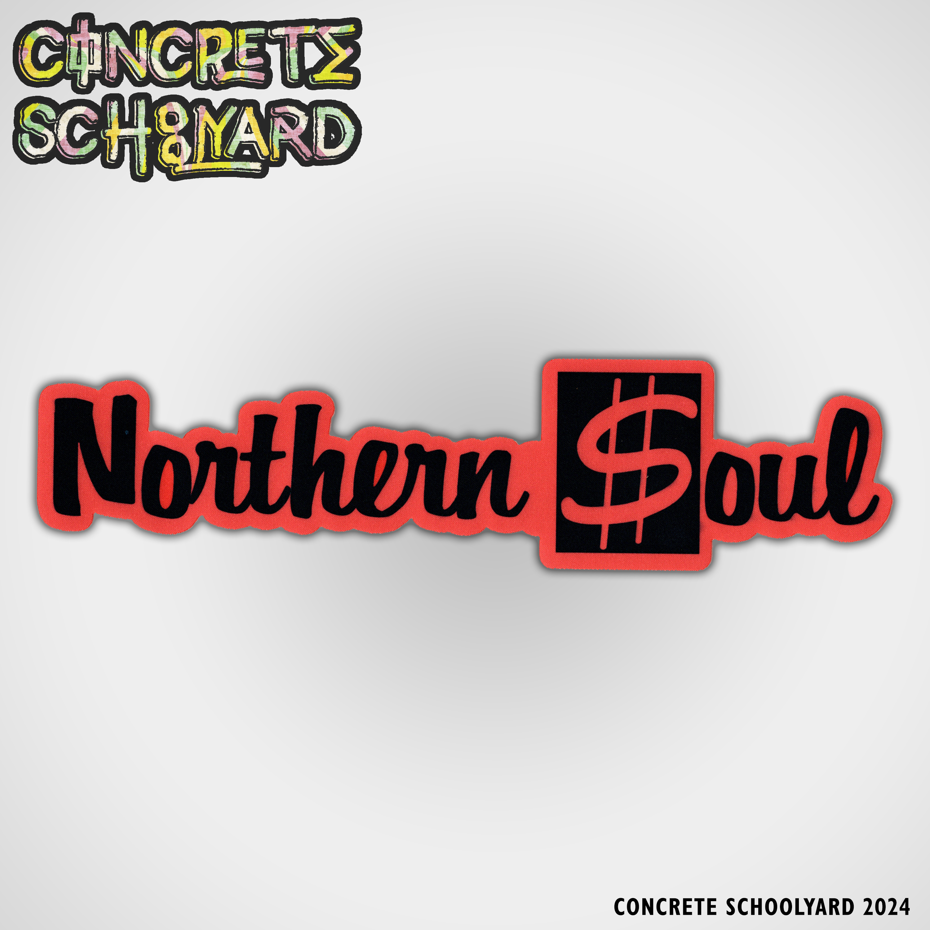 11 Inch Red Northern Soul Keep The Faith Iron-on Patch