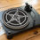 Thumbnail: Heavy Metal/Punk Pentagram Graphic Felt Record Player Turntable Slipmat
