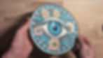 Beautiful Floral Mandala Eye Bohemian Hippy Iron On Patch