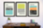 Abstract Waves, Connection and Vibration High Quality Wall Art Print