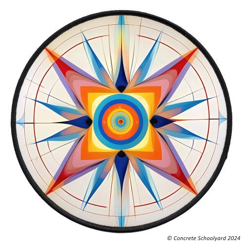 Thumbnail: Beautiful Magic Geometry Iron On Patch