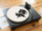 Watanabe Seitei "Crows" Minimalist Japanese Record Player Turntable Slipmat
