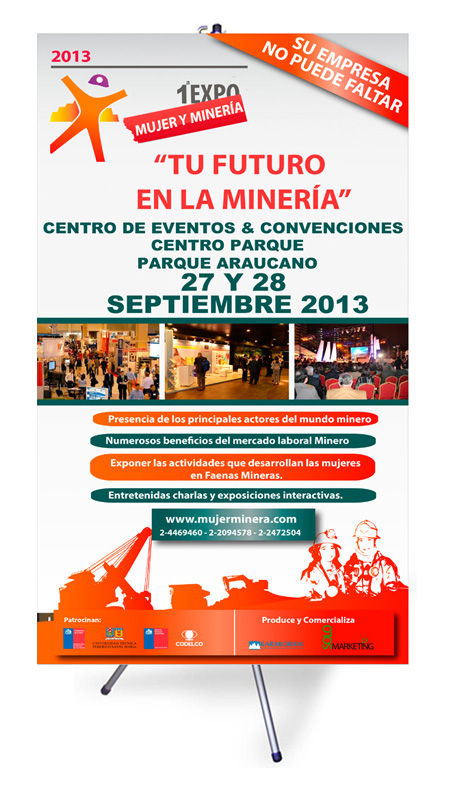 Pendon 1°Exepo Mujer y Minería
