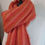 Miniature : Étole rayée orange 