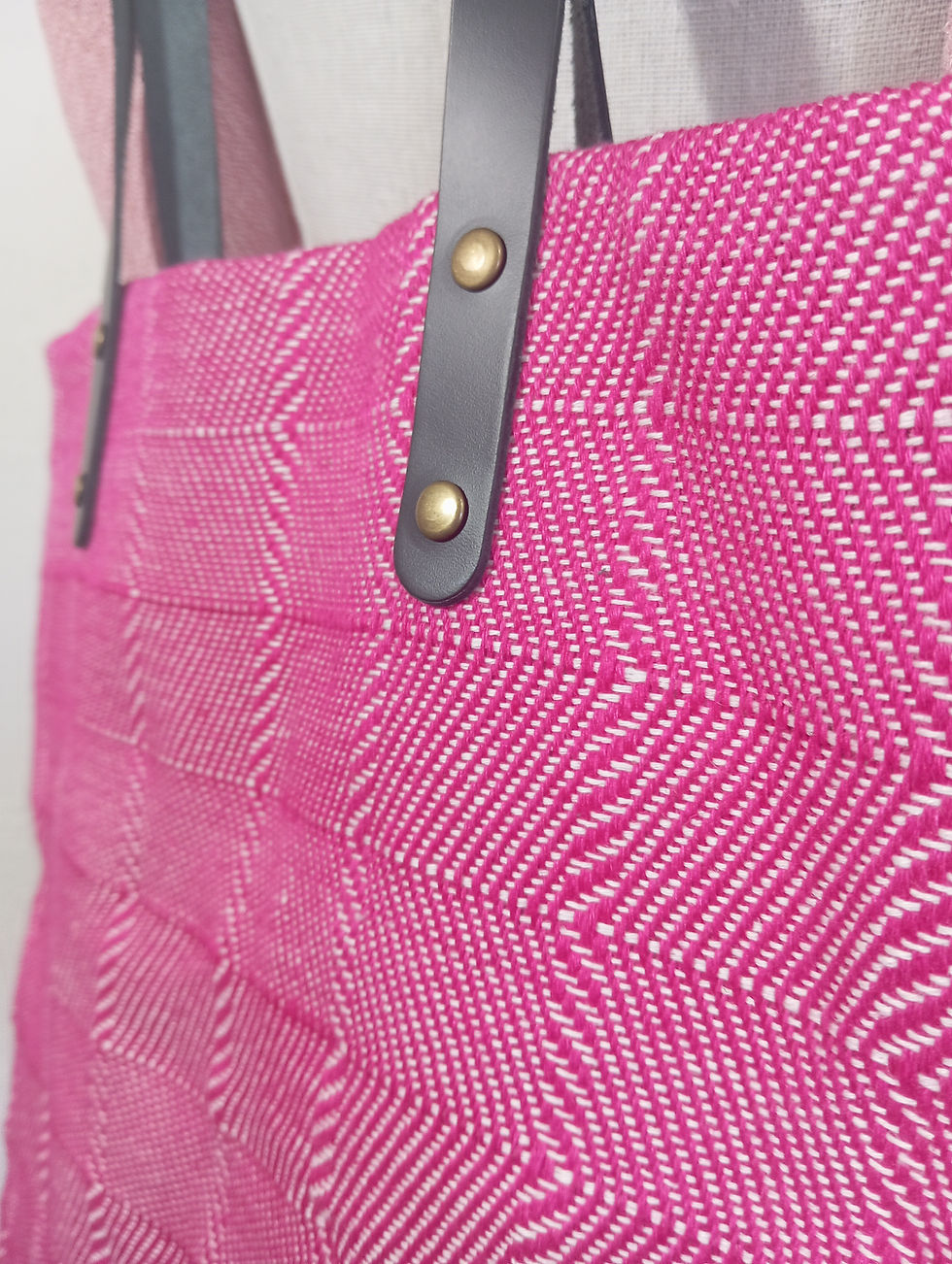 Miniature : Sac en lin rose fushia 