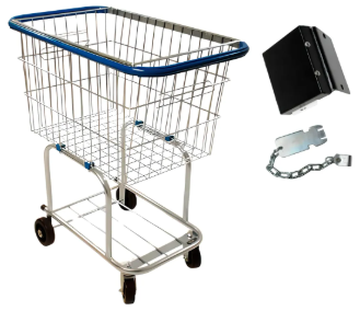 carrinho de compras com tranca