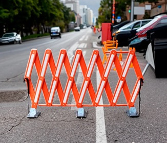 barreira pantografica instalada