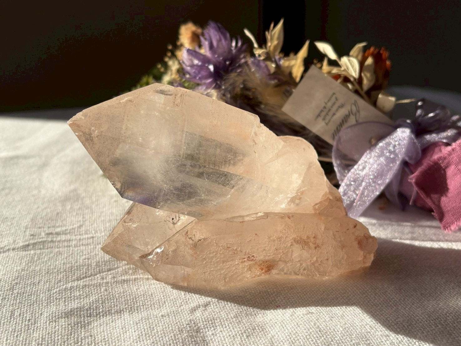 ピンククリアクウォーツ（原石）