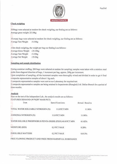 Mono-Ammonium Phosphate MAP Tech Grade 12-61-0 inspection