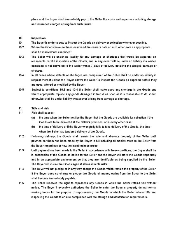 terms and conditions roma