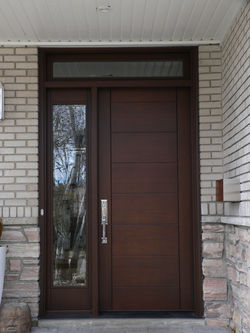 Bourassa Custom Wood Door Entry #2