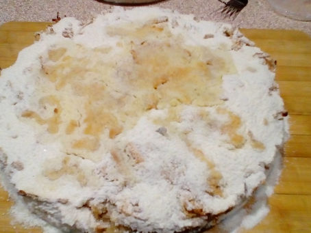 Венгерский насыпной яблочный пирог