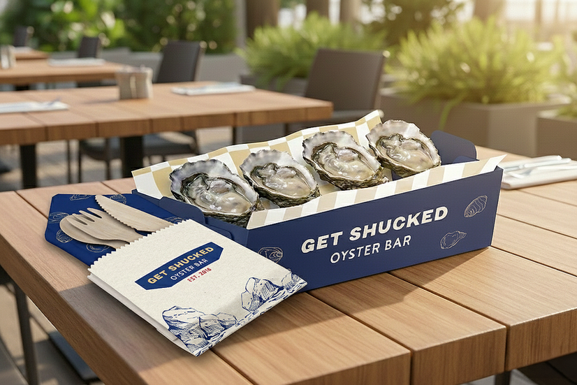 Get Shucked Tray and Cutlery