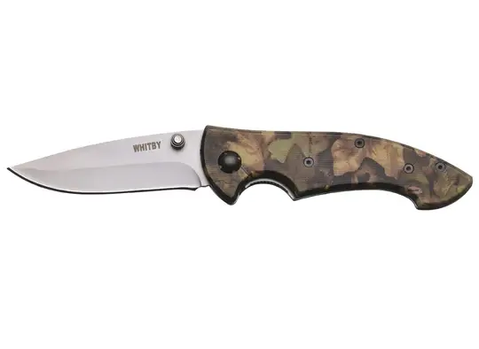Whitby & Co LK124 Camo Lock Knife 3"