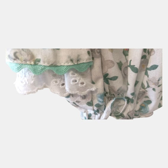 Miniatura: Conjunto blusa + tapa fraldas flores