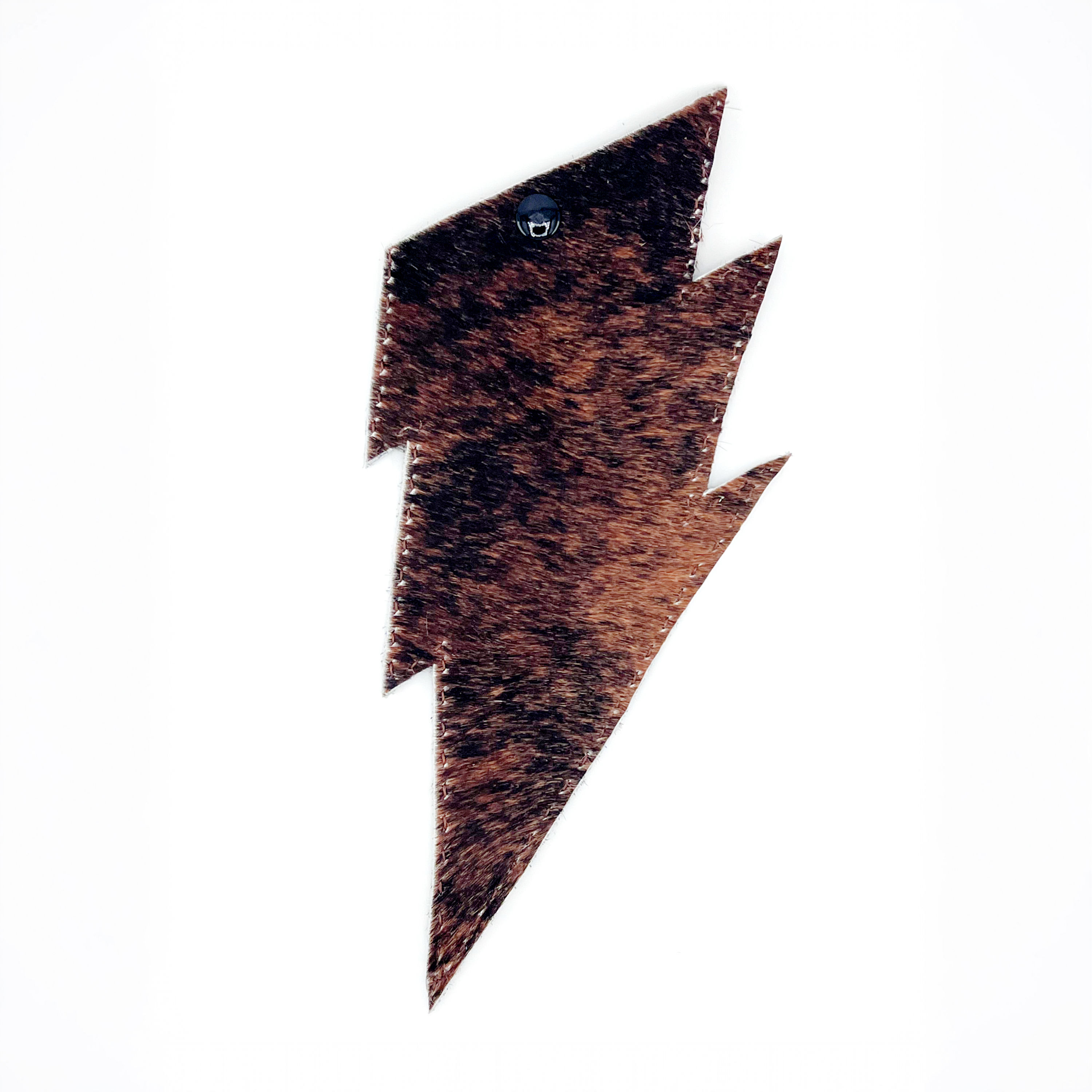 Small Cowhide Lightning Bolt Sunglass Case