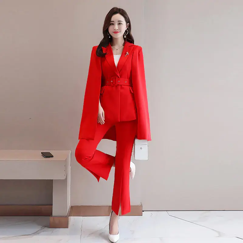 Thumbnail: Chic Casual Top and Pants Set for Women 2020 Fashion
