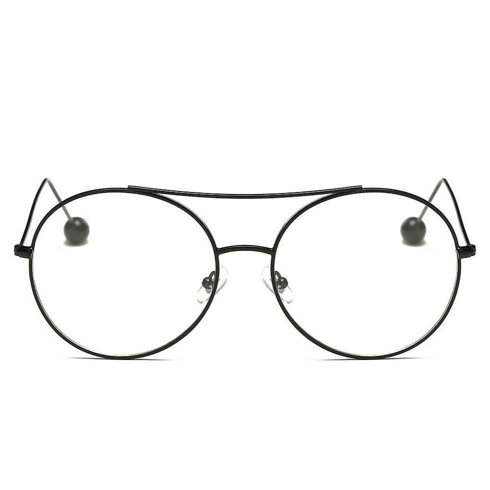 Thumbnail: EUREKA | Unisex Round Tinted Lens Aviator Clear Glasses Balled Sunglasses