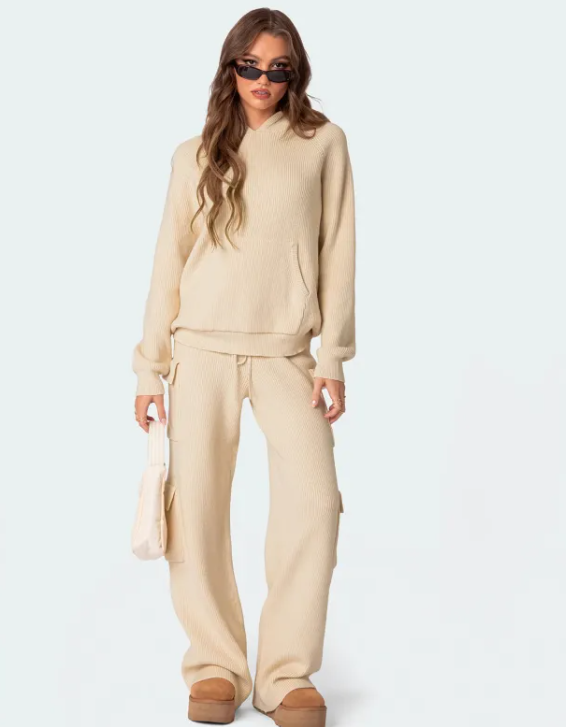 Thumbnail: Casual Hooded Sweater Suit for Spring & Autumn