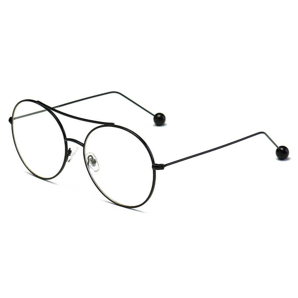 Thumbnail: EUREKA | Unisex Round Tinted Lens Aviator Clear Glasses Balled Sunglasses