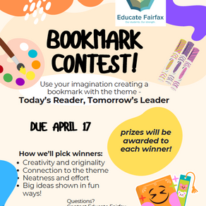 Join the Educate Fairfax Bookmark Art Contest!