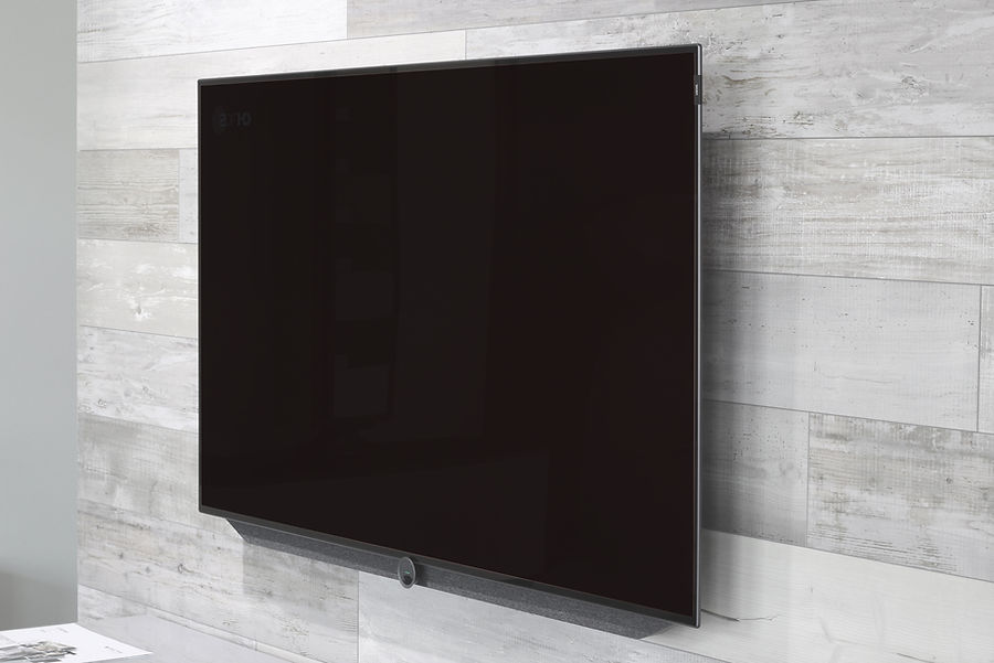 Tv attached to the wall
