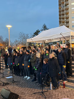 Pumpkins Singers Chor Regensdorf Zürich am Weihnachtsmarkt