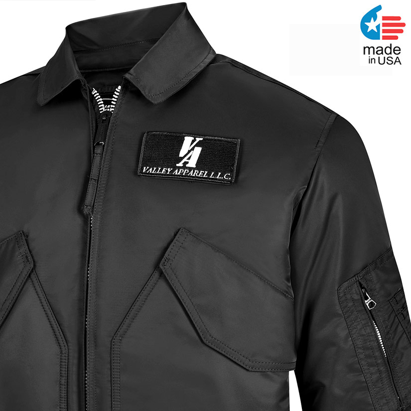 Valley Apparel CWU 45/P Flight Jacket /Made in USA/ Black