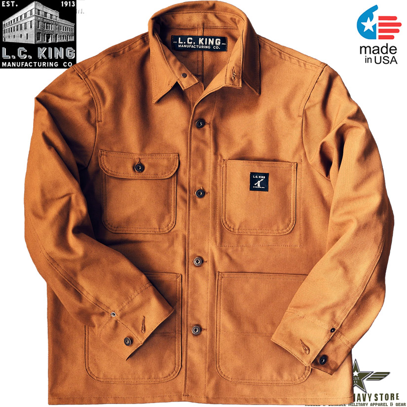 unlined denim chore coat