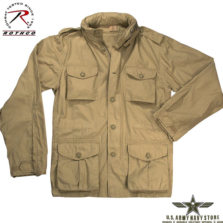Vintage Lightweight M-65 Field Jacket - Khaki / Size: S