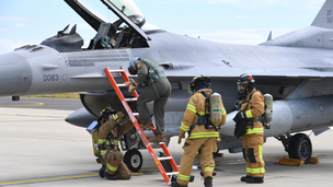 緊急救援!淺談F-16戰機聯氨滲漏處理