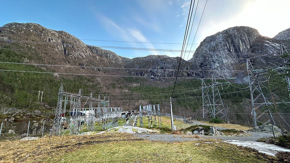 Statnett sitt anlegg i Jøsenfjorden
