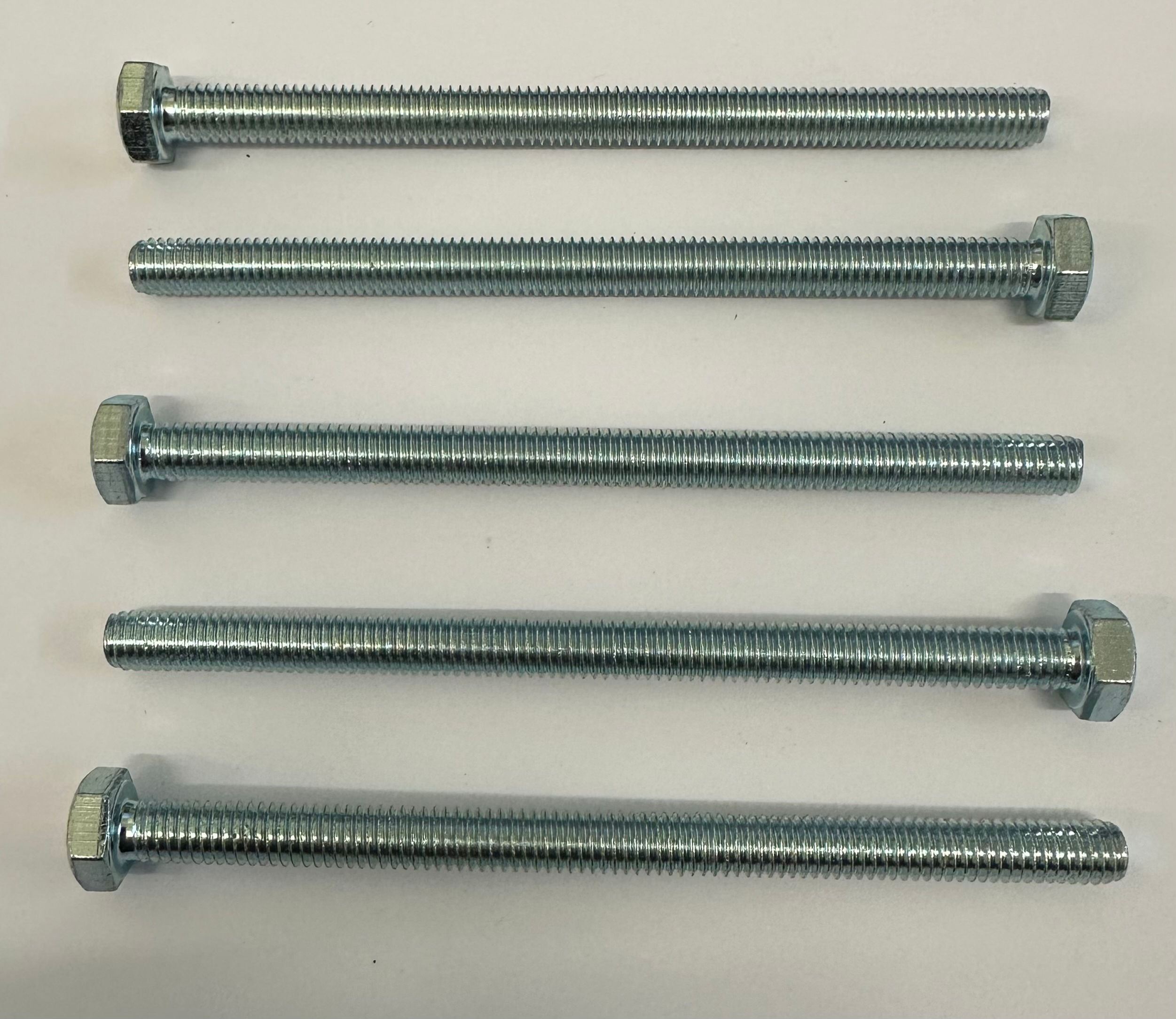 M4, LONG, Hex Sets/Bolts, Fully Threaded, BZP, Metric, 8.8 High Tensile.