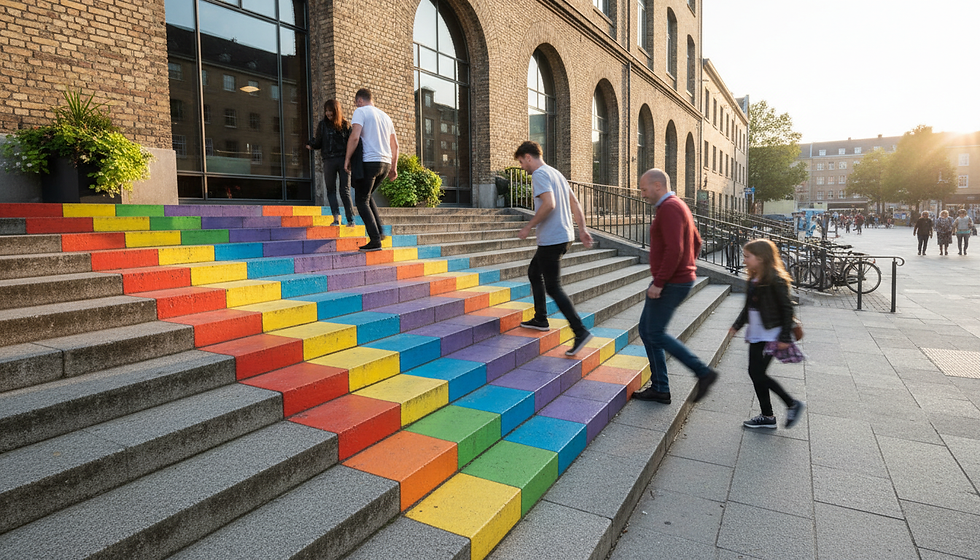 A simple public interaction can turn an ordinary place into a memorable experience.