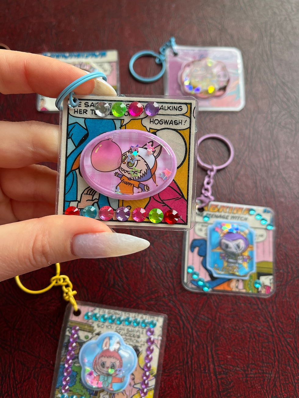 Thumbnail: Vintage Comics Keychain (double sided)