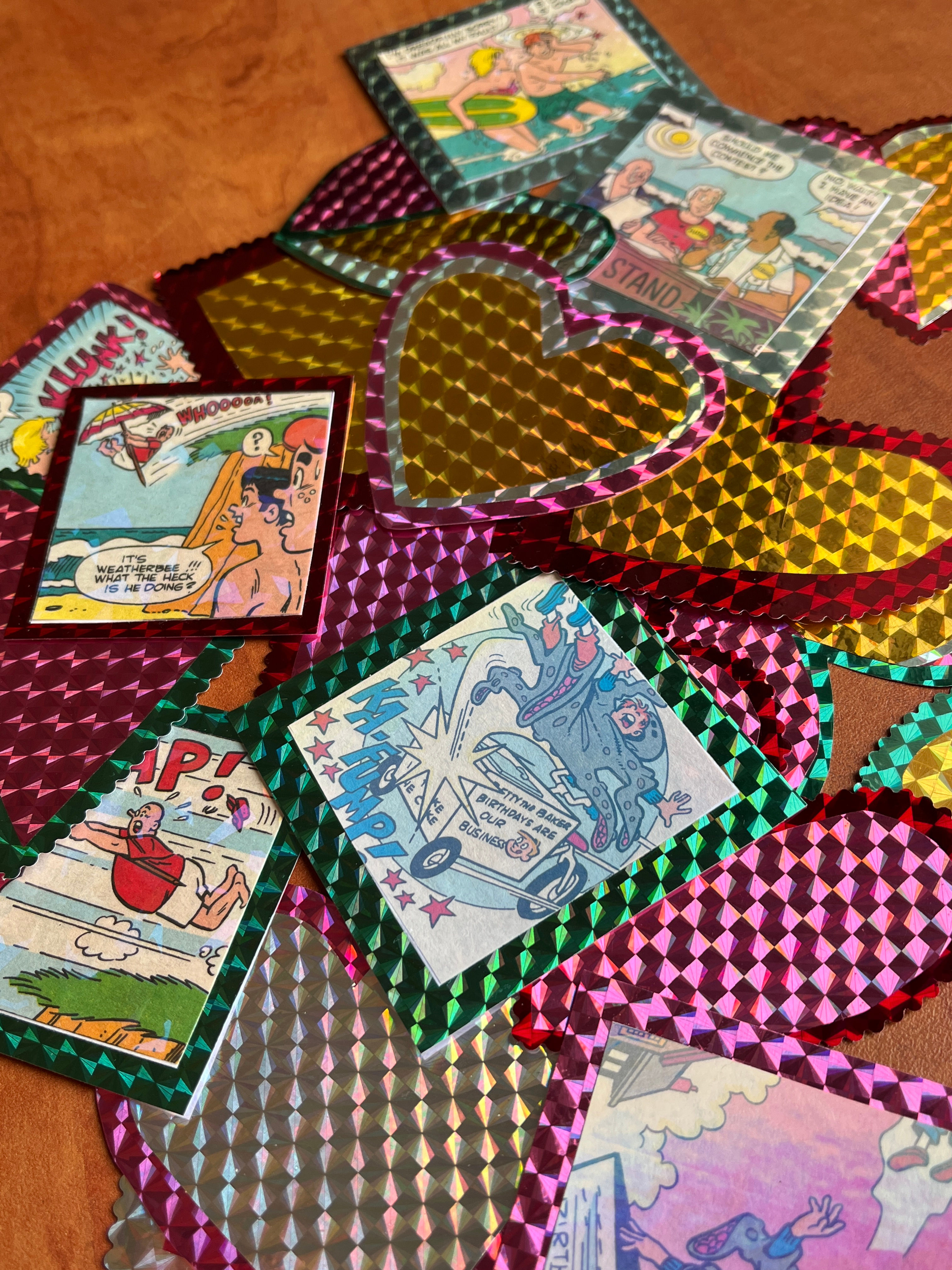 Big Handmade Hollographic Sticker