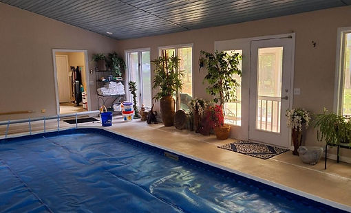 Residential indoor pool tint job
