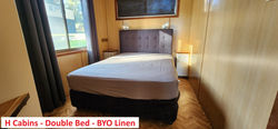H Cabin - Main Doube Bed - BYO Linen.