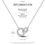 Miniature : 2025 New 925 Sterling Silver Necklace Zircon Heart Butterfly Simple Necklaces Fo