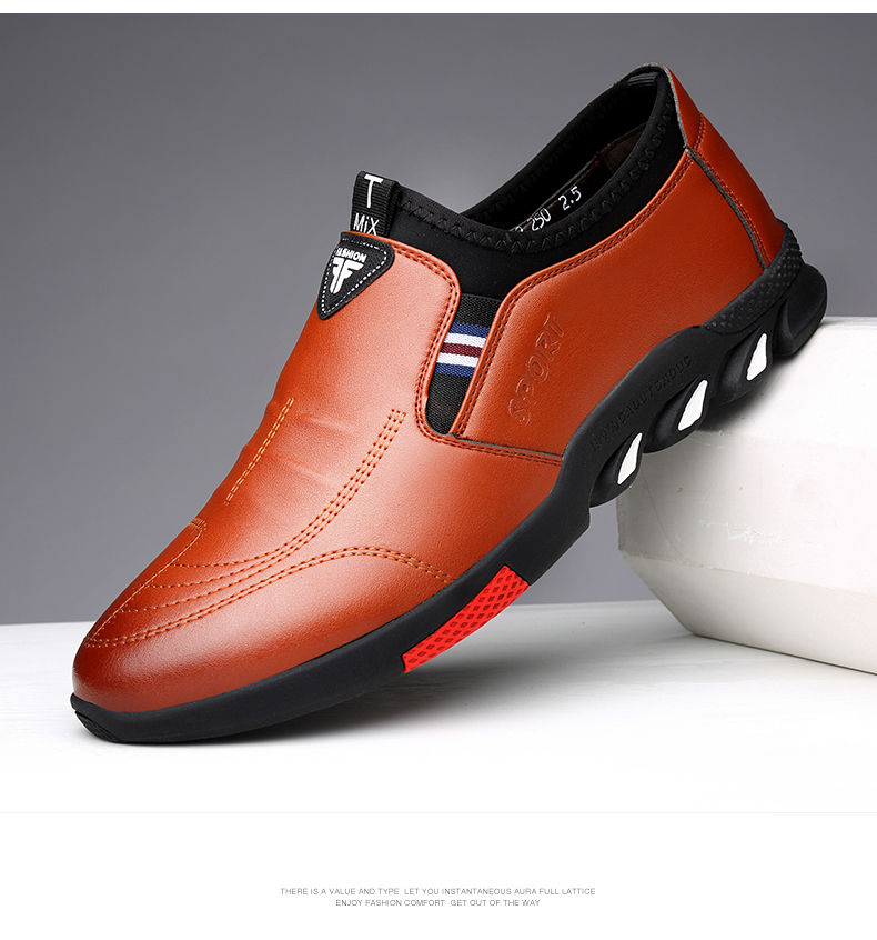 Miniature : Chaussures en cuir pour hommes, nouvelles chaussures d'affaires décontractées 