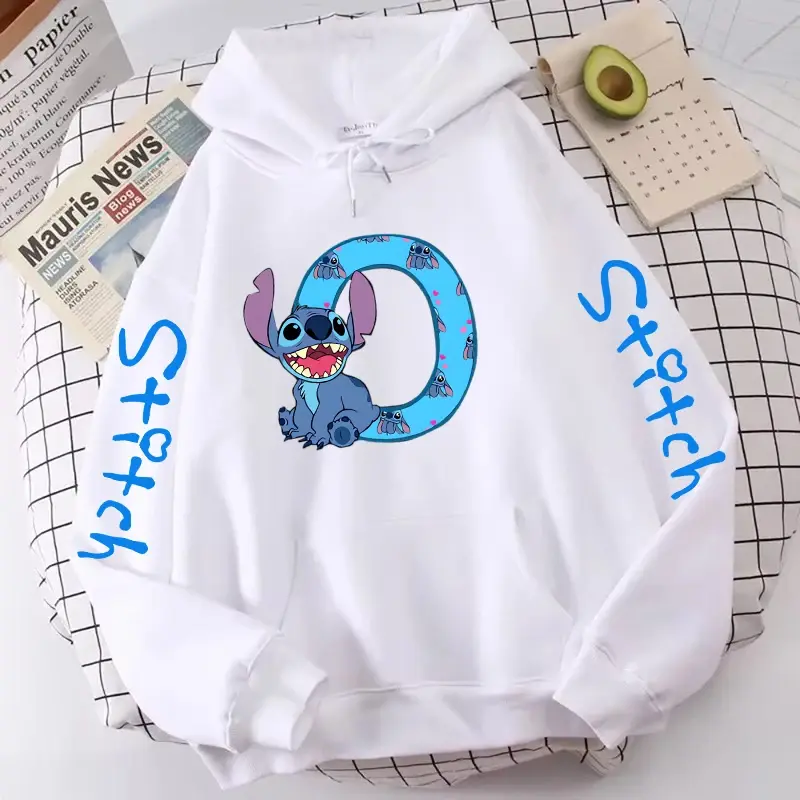 Miniature : Sweat à capuche kawaii Sweat à capuche femme Mignon Kawaii Disney Lilo & Stitch