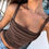 Miniatura: New Women Tank Tops Summer Solid Sexy Backless Streetwear Casual Slim Sleeveless