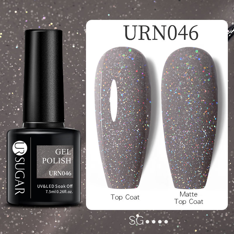 Miniature : UR SUGAR 7.5ml Glitter Shiny Color Nail Gel Polish Semi-permanent Vernis Soak