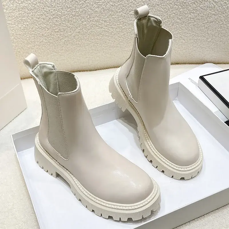 Miniature : Bottines classiques d'automne et d'hiver Chelsea Boots pour femmes