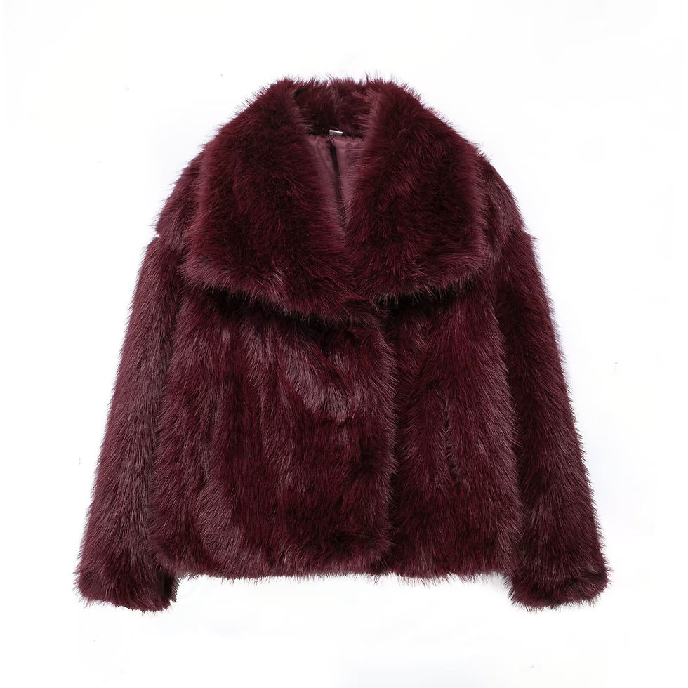 Miniature : ZADATA Femmes Hiver Nouvel effet de fourrure artificielle de style européenne 